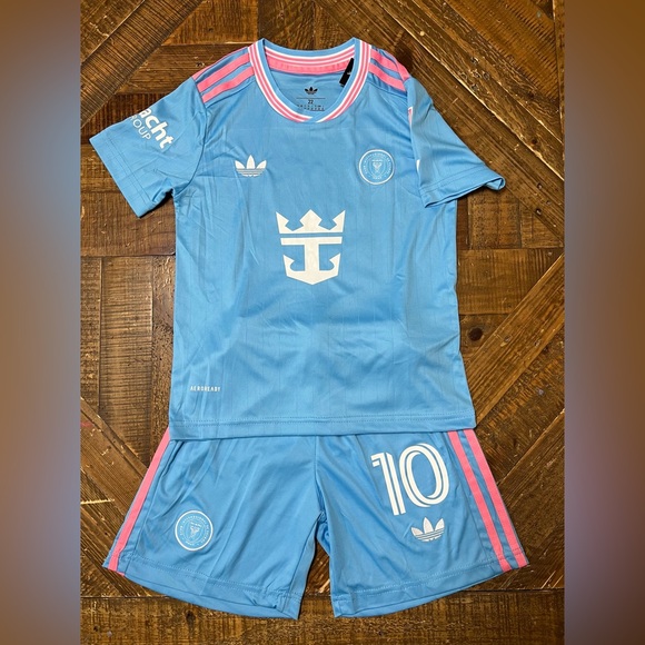 adidas Other - New Messi kids set  Inter Miami Away Kids Soccer Set
